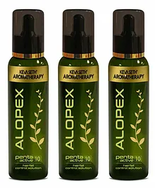 Keya Seth Aromatherapy Alopex Penta Active 10 Hairfall Control Solution Pack of 3 - 120 ml each