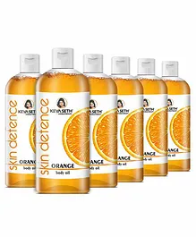 Keya Seth Aromatherapy Skin Defence Orange Body Oil Pack of 6 - 400 ml each