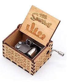 Caaju Simpsons Wooden Handcrafted Music Box - Brown