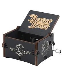 Caaju Beauty and Beast Wooden Music Box - Black