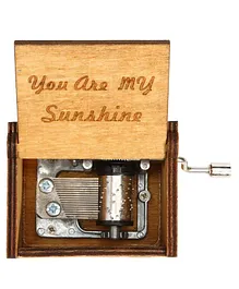 Caaju You Are My Sunshine Wooden Music Box - Brown