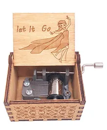 Caaju Let It Go Wooden Music Box - Brown