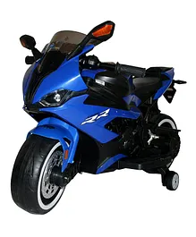 Battery Operated Ride On Bike with Lights and Music - Blue