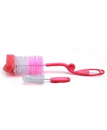 Baby Moo Twist And Turn Flexible Cleaning Brush Pack of 2 - Pink 