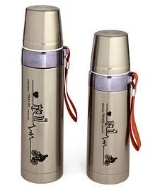 Baby Moo Stainless Steel Water Flask Silver - 800 ml