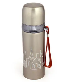 Baby Moo Stainless Steel Water Flask Silver - 600 ml
