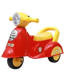 Toyzoy Manual Push Scooter Ride On with Music & Light TZ 3001 - (Red & Yellow)