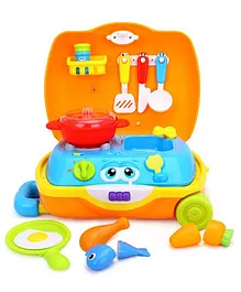 Tiny Mynee Pretend Play Kitchen Suitcase Toy Set - Multicolor