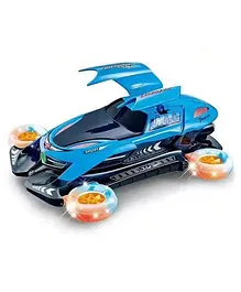 New Pinch Flying Toy Car With 360 Degree Rotation & Automatic Wing Opening - Multicolor