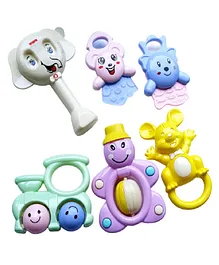 New Pinch Baby Rattles Pack Of 6 - Multicolor