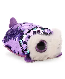 Ty Toy Moonlight Flippable Soft Toy Purple - Length 10 cm