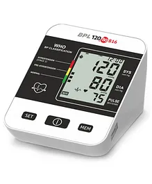 BPL Medical Technologies Automatic Blood Pressure Monitor BPL120/80 B16 -Black White