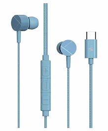 ZEBRONICS  Zeb Buds C2  Wired Headphones  - Blue