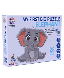 Ratnas Elephant Jigsaw Puzzle Multicolor - 25 Pieces