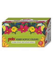 Polo Hobby Acrylic Assorted Colors - Pack of 12