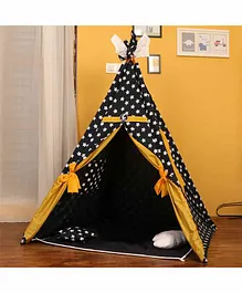 CuddlyCoo TeePee Tent Set with Cushions and Mat Star Print - Blue 