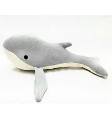 Tukkoo Cotton Knitted Whale Grey - Height 45 cm