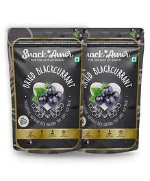 SnackAmor Dried Blackcurrant Pack of 2 - 100 gm each 