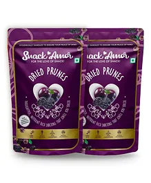 SnackAmor Dried Prunes Pack of 2 - 100 gm Each 