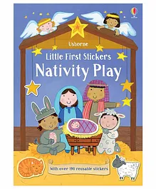 Usborne Little First Stickers Nativity Play Book - English