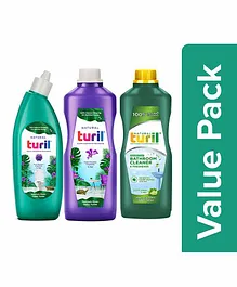 Turil Bathroom Floor and Toilet Cleaner Combo - 1000 ml Each