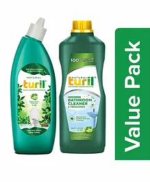 Turil Toilet and Bathroom Cleaner Combo - 1000 ml Each