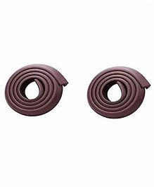 Syga Cushioned Safety Strip Furniture Edge Guard Tape Set of 2 - Brown
