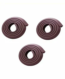 Syga Cushioned Safety Strip Furniture Edge Guard Tape Set of 3  - Brown