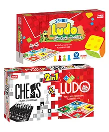 Ankit Toys Ludo Senior & Kids Ludo Board Game Pack of 2 - Multicolour