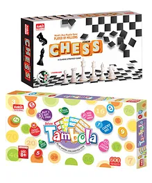 Ankit Toys Tambola & Chess Board Game Pack Of 2 - Multicolor