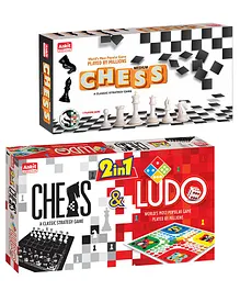 Ankit Toys Chess and Ludo Board Game Combo - Multicolor