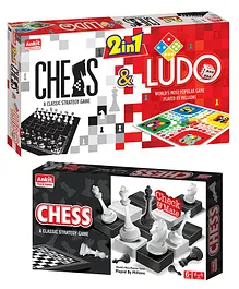 Ankit Toys Chess and Ludo & Chess Game Combo - Multicolour