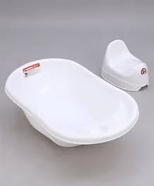 Sunbaby Anti Slip Potty Seat and Bath Tub Combo - White 