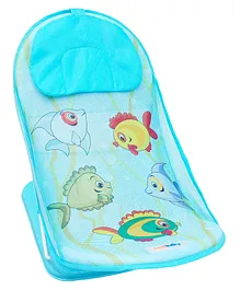 Sunbaby Foldable Bather cum Sling Bath Cartoon Print - Blue