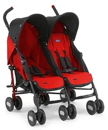 Chicco Echo Twin Stroller Garnet - Red
