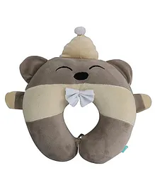 U grow U Shaped Baby Travel Neck Support Pillow Elephant Design - Grey