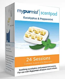 Mypurmist Scentpads Eucalyptus & Peppermint Pack of 4 - 6 Reservoirs Each