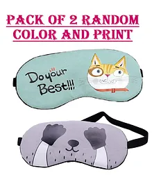 FunBlast Eye Masks With Cooling Gel - Pack of 2(Colour & Print May Var)