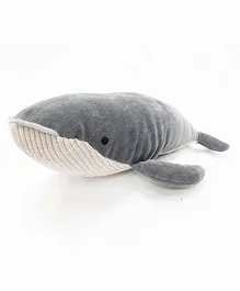 Tukkoo Whale Plush Soft Toy Grey - Height 34 cm