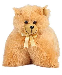 Frantic Teddy Face Plush Kid's Pillow - Brown