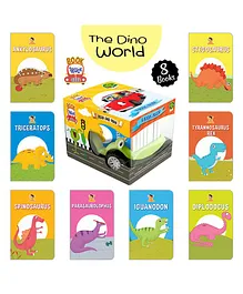 Majestic Book The Dino World Board Book With a Truck  Pack of 8  - English