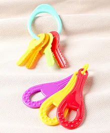Tennis Shaped Teether Pack of 2 - Multicolour 