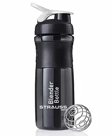 Strauss Blender Shaker Bottle Black - 760 ml 