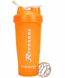 Strauss Recharge Shaker Bottle  Orange - 600 ml