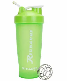 Strauss Recharge Shaker Bottle Green - 600 ml