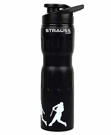 Strauss Stainless-Steel Water Bottle Balck - 750 ml