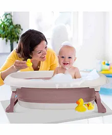 Baby Moo Foldable Bath Tub - Maroon