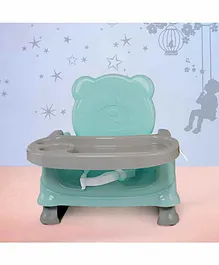 Baby Moo Foldable Feeding Chair With Strap - Green