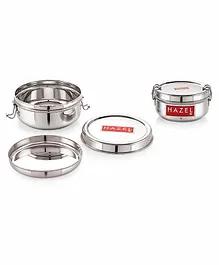 Hazel Stainless Steel Lunch Container Pack Of 2 - 350 ml 700 ml