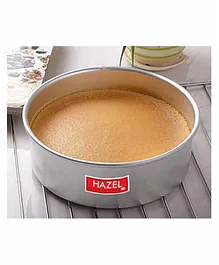 Hazel Food Grade Aluminium Round Shape Cake Mould  Silver - 6 Inches